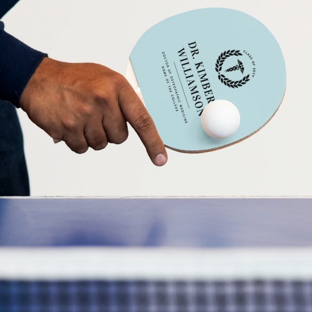 Personalized Modern Medical School Graduation Ping Pong Paddle (Insitu)