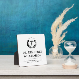 Personalized Modern Medical School Graduation Plaque