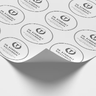 Personalized Modern Medical School Graduation Wrapping Paper