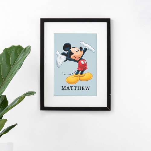 Personalized Modern Mickey  Airbrushed Poster