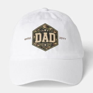 Personalized Modern Military Camouflage DAD  Hat