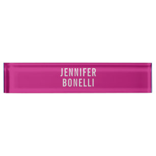 Personalized Modern Minimalist Add Name Custom Desk Name Plate