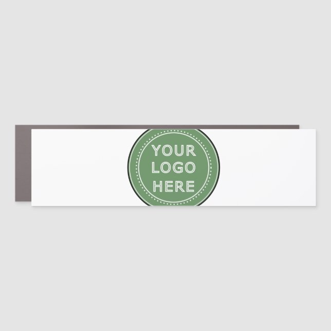 personalized Modern, Minimalist, & Elegant  Car Magnet (Front)