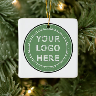 personalized Modern, Minimalist, & Elegant Ceramic Ornament