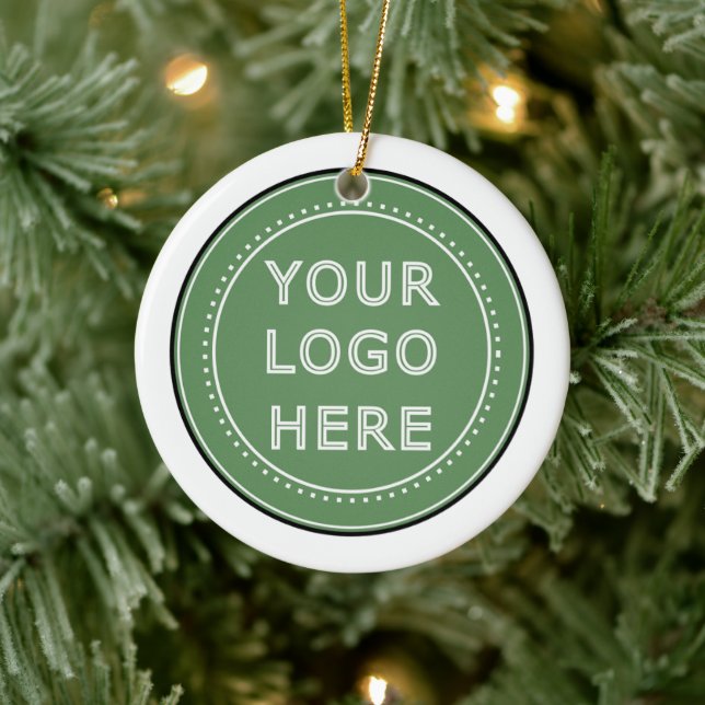 personalized Modern, Minimalist, & Elegant  Ceramic Ornament (Tree)