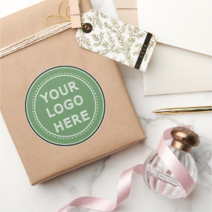 personalized Modern, Minimalist, & Elegant Classic Round Sticker