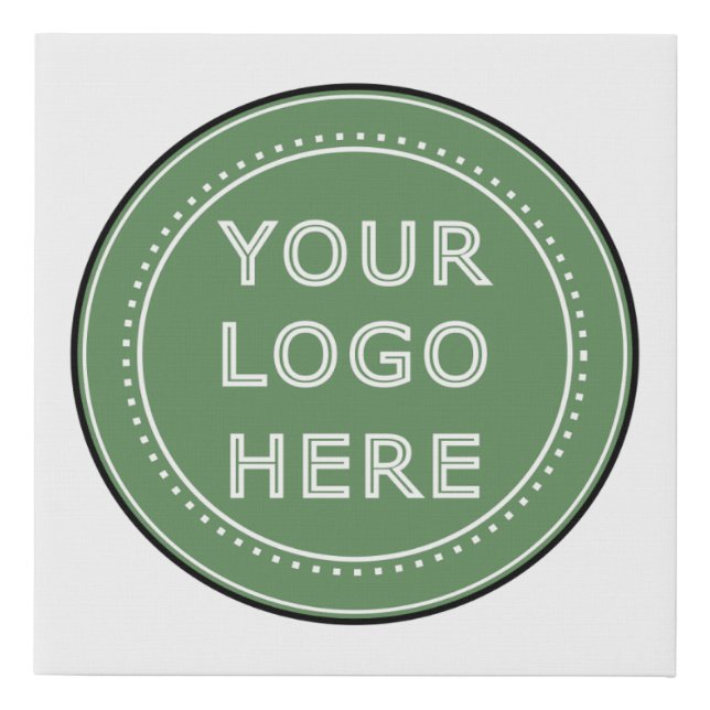 personalized Modern, Minimalist, & Elegant  Faux Canvas Print (Front)