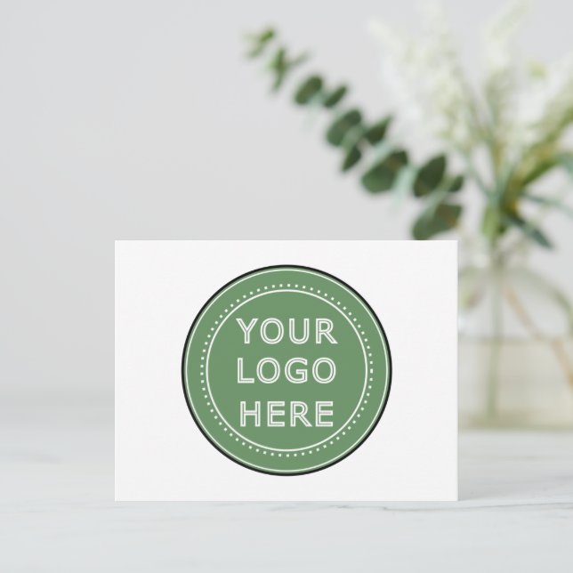 personalized Modern, Minimalist, & Elegant  Invitation Postcard (Standing Front)