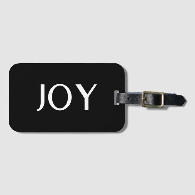 personalized Modern, Minimalist, & Elegant  Luggage Tag (Front Horizontal)