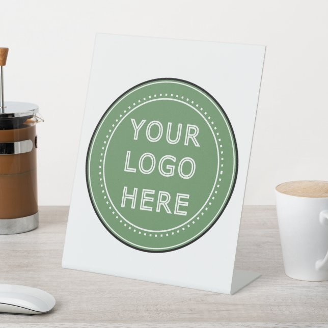 personalized Modern, Minimalist, & Elegant  Pedestal Sign (In SItu)