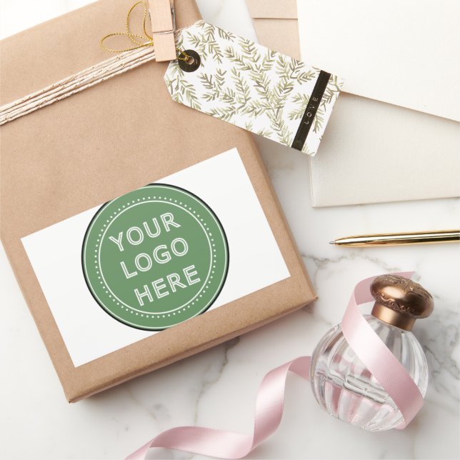 personalized Modern, Minimalist, & Elegant  Rectangular Sticker (Gifting)