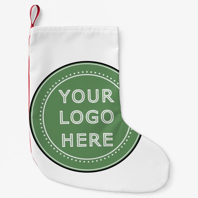 personalized Modern, Minimalist, & Elegant  Small Christmas Stocking (Front)