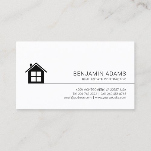 Personalized Modern Minimalist Professional Business Card