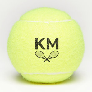 Personalized Modern Monogram Initials Stylish  Tennis Balls