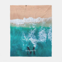Personalized Modern Monogram Name Summer Beach