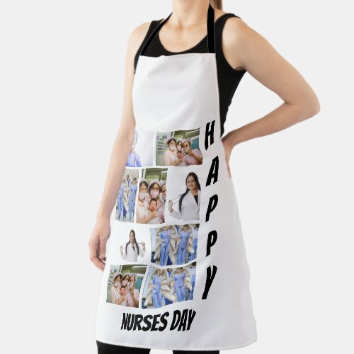 Personalized Modern Nurses Day 9  Photo Collage  Apron