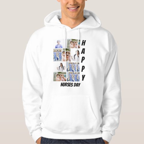 Personalized Modern Nurses Day 9  Photo Collage    Hoodie