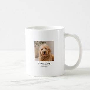 Personalized Modern Pet Photo Coffee Mug