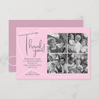 Personalized modern photo Collage Thank You