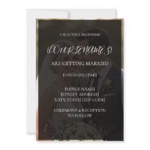 Personalized Modern Photo Overlay Wedding