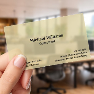 Personalized Modern Premium Luxe Faux Gold Frosted Clear Business Cards