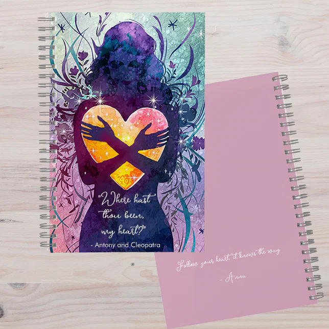 Pastel Script Notebook – Where Hast Thou Been My Heart