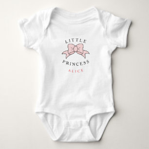 Personalized Modern Princess Baby Girl Bodysuit