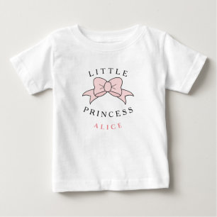 Personalized Modern Princess Baby Girl T-Shirt