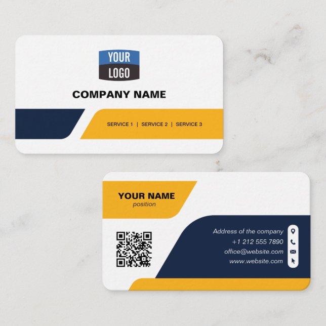 Personalized modern professional business card (Front/Back)