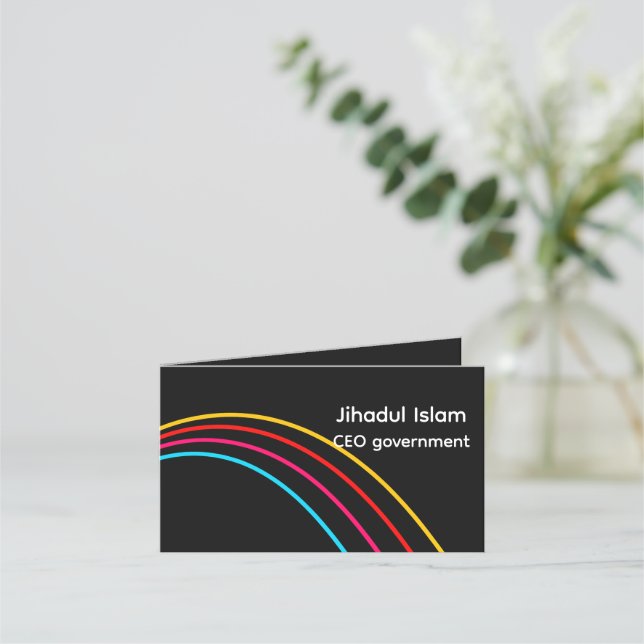 Personalized Modern Professional Business Card  (Front)