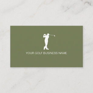 Personalized Modern Professional Golf Business Card