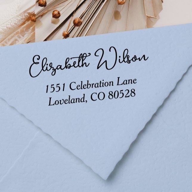 Personalized Modern Return Address Self-inking Stamp (Creator Uploaded)