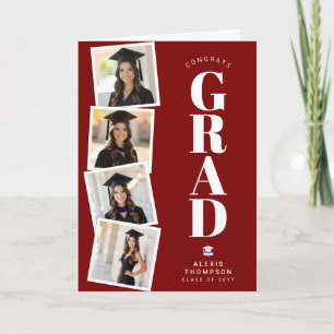 Personalized Modern School College Graduation  Card
