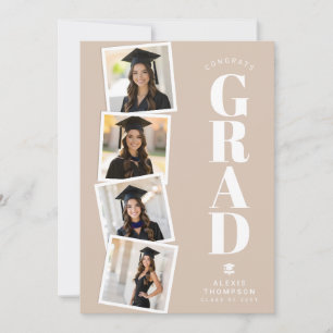 Personalized Modern School College Graduation Card