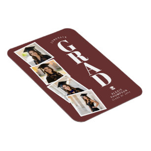 Personalized Modern School College Graduation  Magnet
