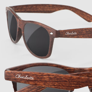 Personalized Modern Script Name Sunglasses