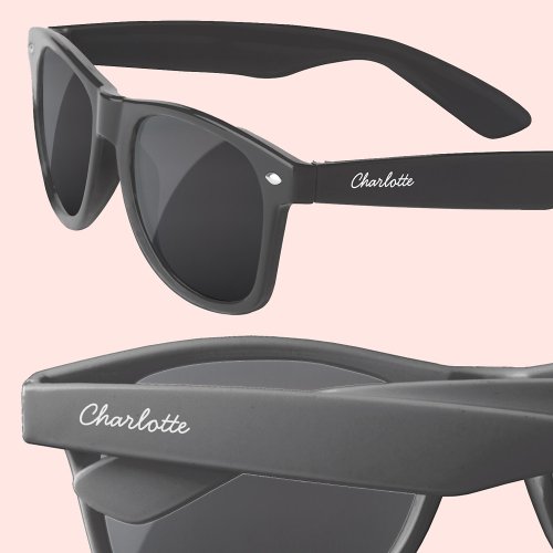 Personalized Modern Script Name Sunglasses