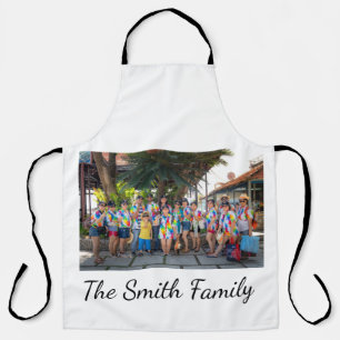 Personalized Modern Simple Reunion Photo   Apron