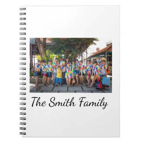 Personalized Modern Simple Reunion Photo Notebook