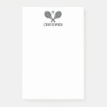 Personalized Modern Simple Tennis Post-it Notes