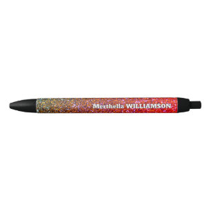Personalized Modern Sparkly GLITTER Pen