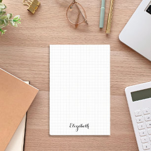 Personalized Modern Squares Home Office Business Post-it Notes