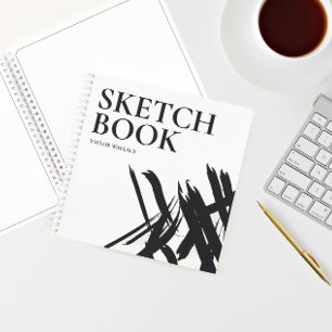 Personalized Modern strokes Sketch Book