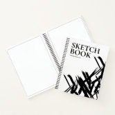 Modern strokes Sketch Book Personalized