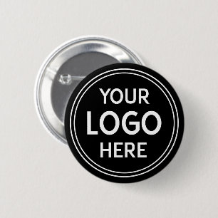 Personalized, Modern, Stylish, Monochrome, QR Code Button