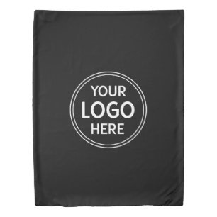 Personalized, Modern, Stylish, Monochrome, QR Code Duvet Cover