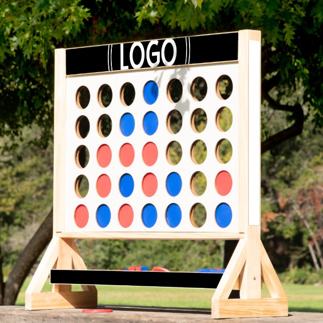 Personalized, Modern, Stylish, Monochrome, QR Code Fast Four (Lawn)