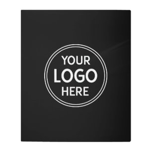 Personalized, Modern, Stylish, Monochrome, QR Code Metal Print