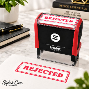 Personalized Modern Stylish Red REJECTED Self-inking Stamp