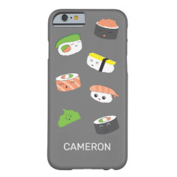 Personalized Modern Sushi Cute style  Barely There iPhone 6 Case